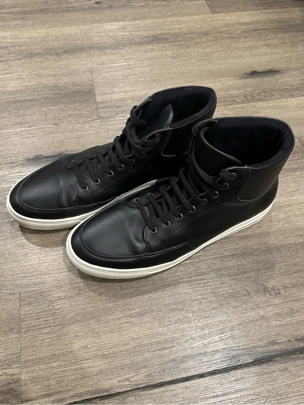 Will’s Vegan Shoes Chicago High-Tops Black Vegan Leather Men’s